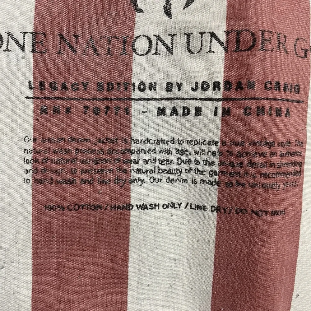 Legacy Edition By Jordan Craig Denim Jacket Mens Size Large‎ Distressed Blue - Picture 4 of 8